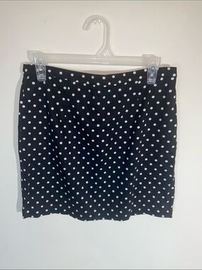 Forever 21 Black&White Polka Dot Pencil Skirt Size L